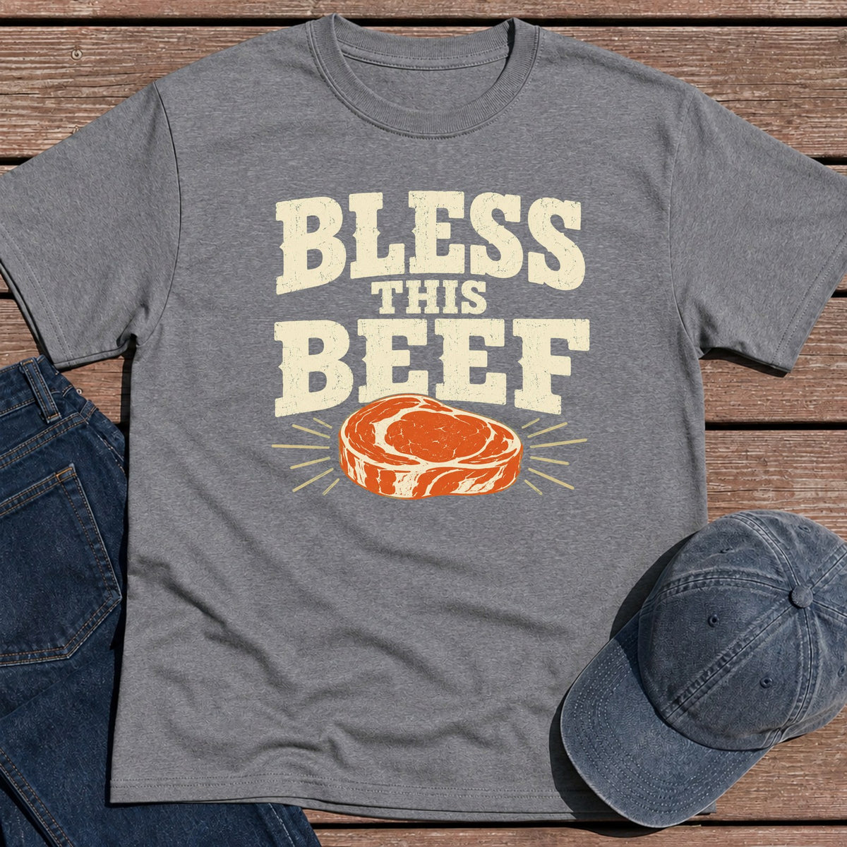 Blessed Beef T-Shirt - Tweed