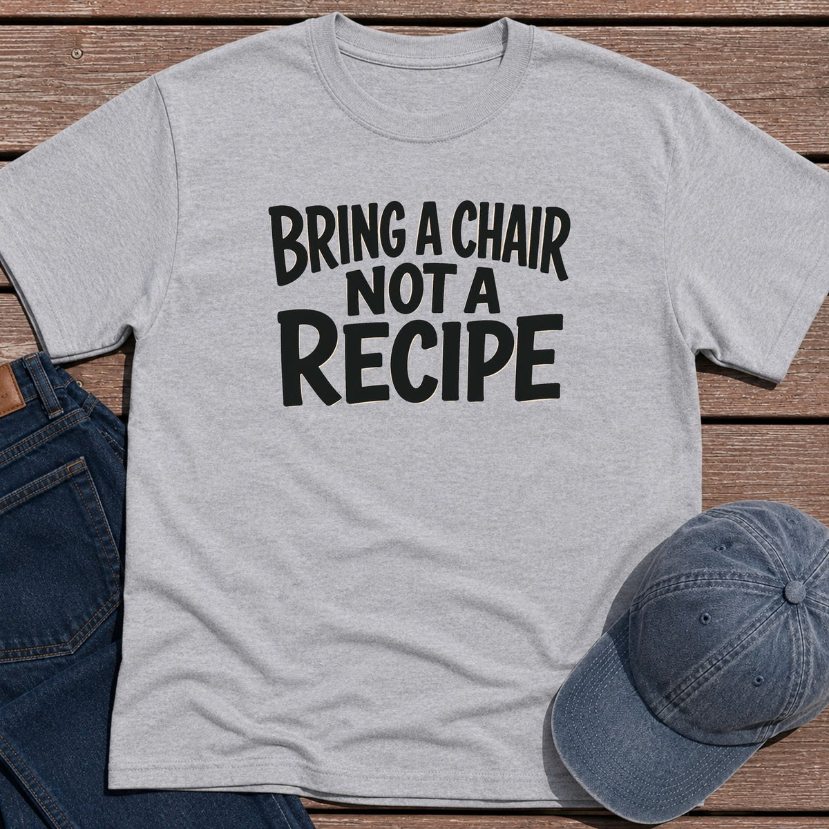 Bring a Chair T-Shirt - Sport Grey