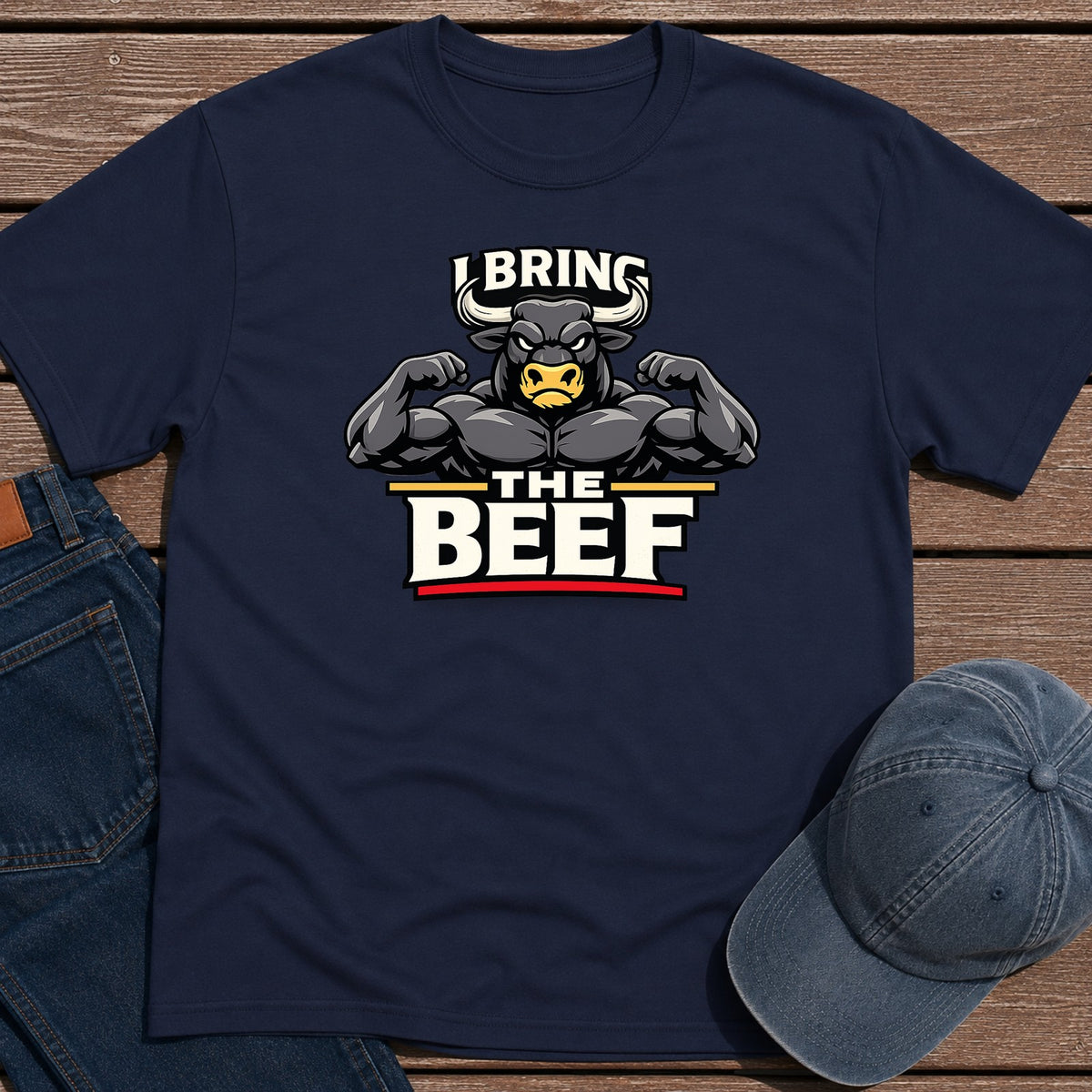 Bring the Beef T-Shirt - Navy