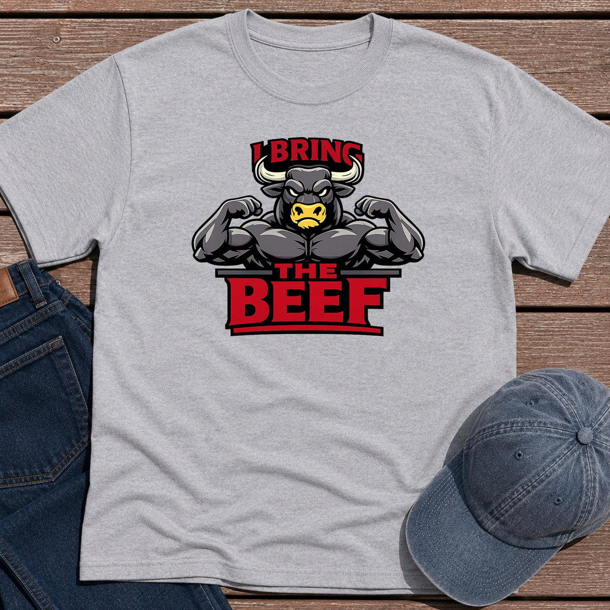 Bring the Beef T-Shirt - Sport Grey
