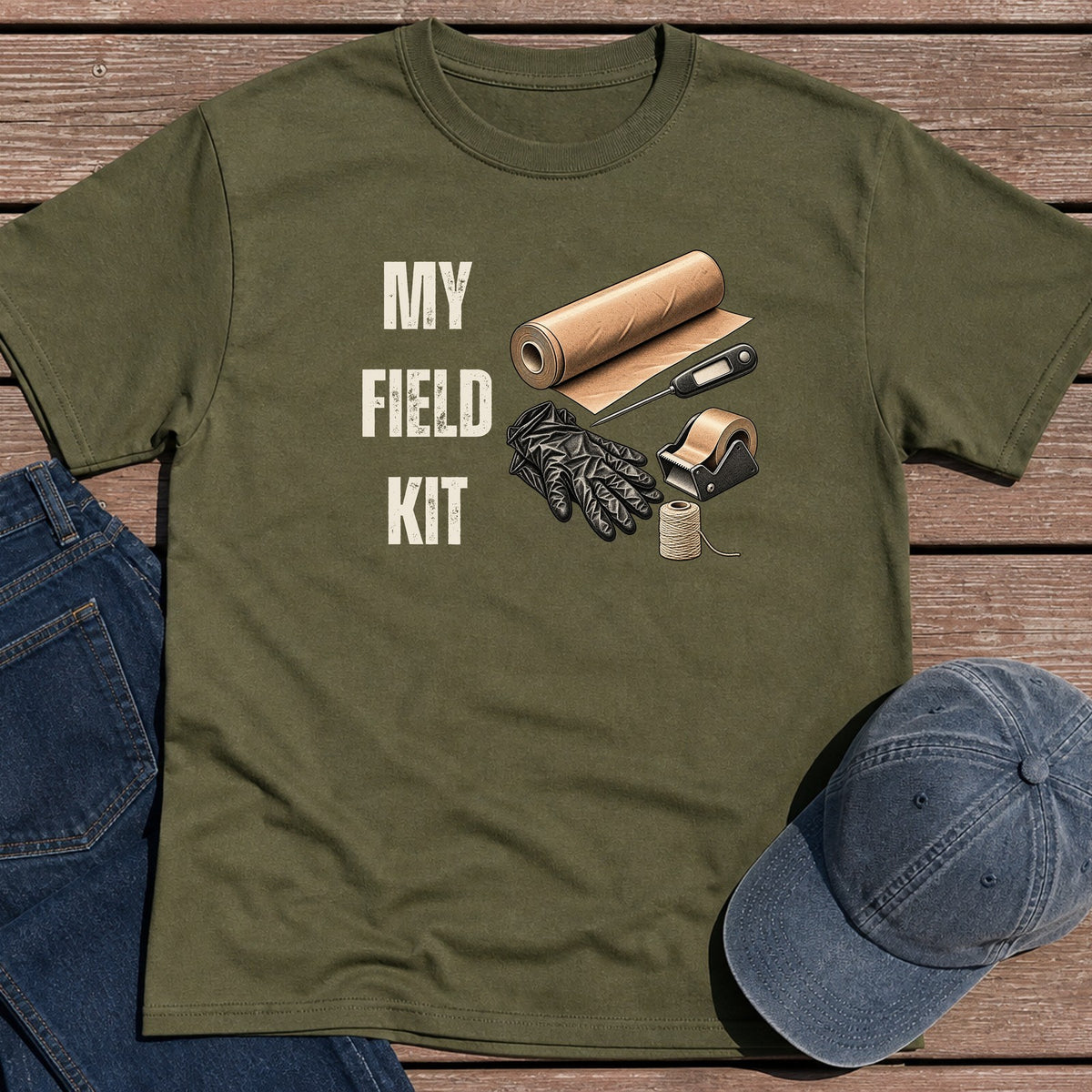 Brisket Field Kit T-Shirt - Military Green