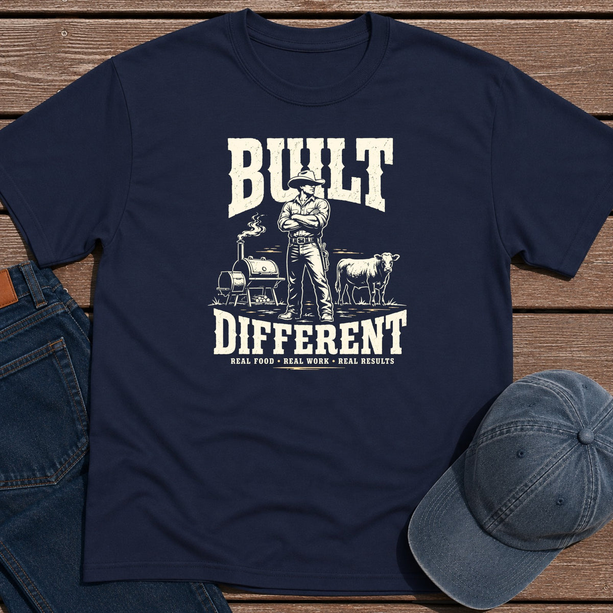 Built Different T-Shirt - Navy