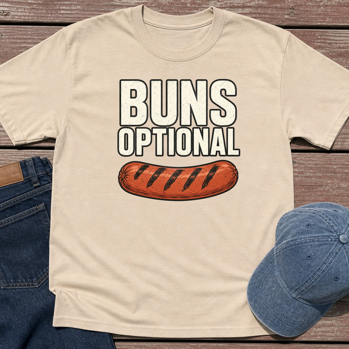 Buns Optional T-Shirt - Sand