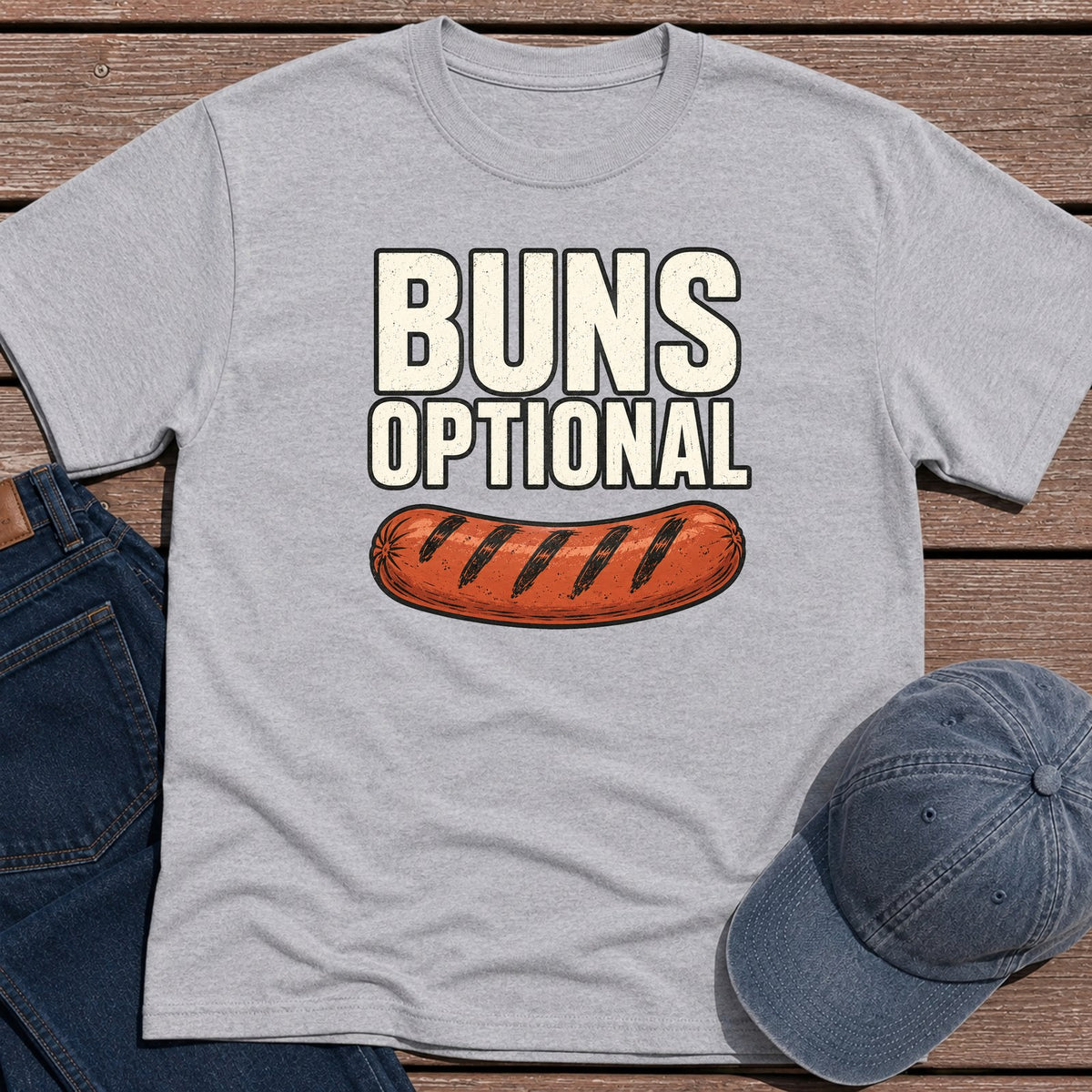Buns Optional T-Shirt - Sport Grey