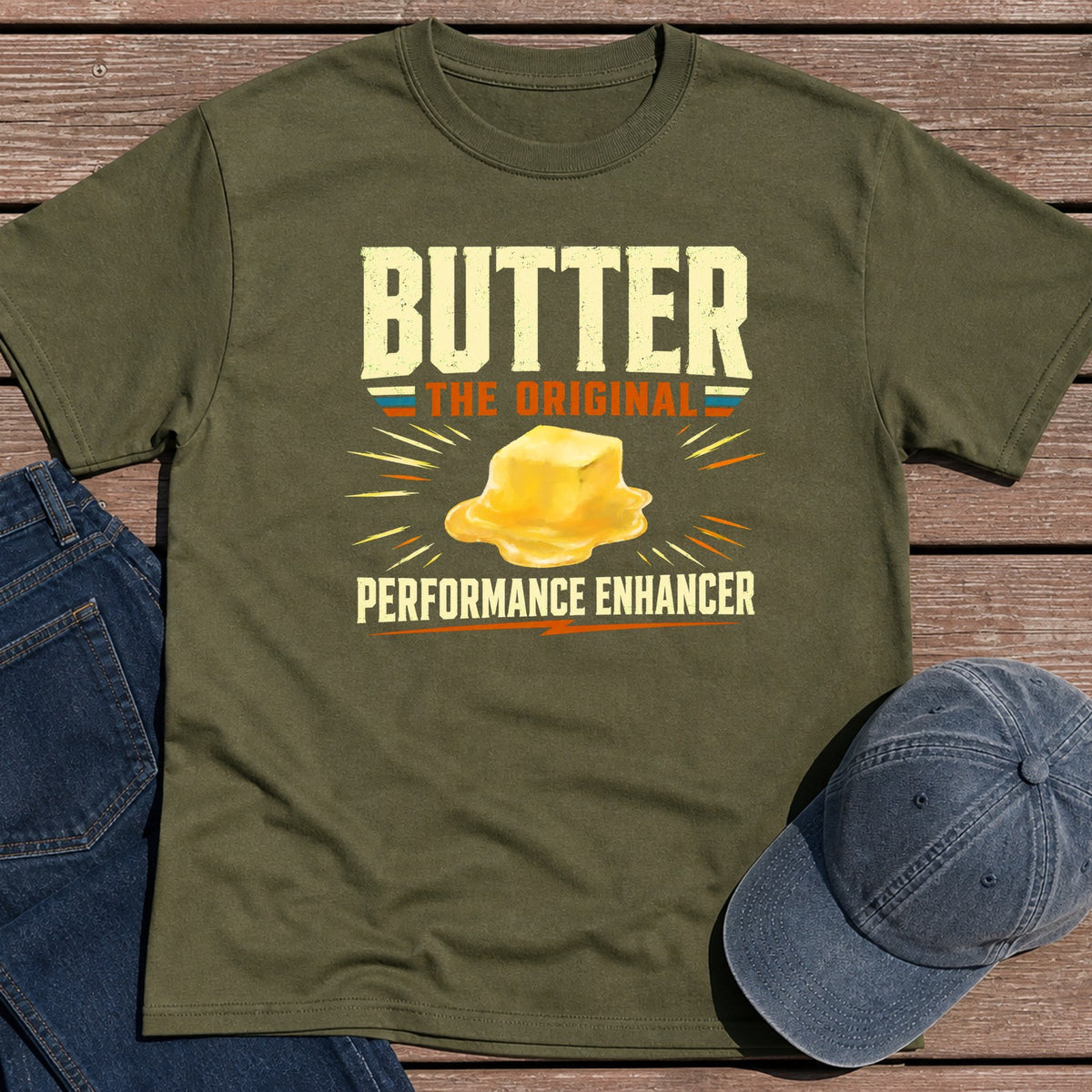 Butter Performance T-Shirt - Military Green