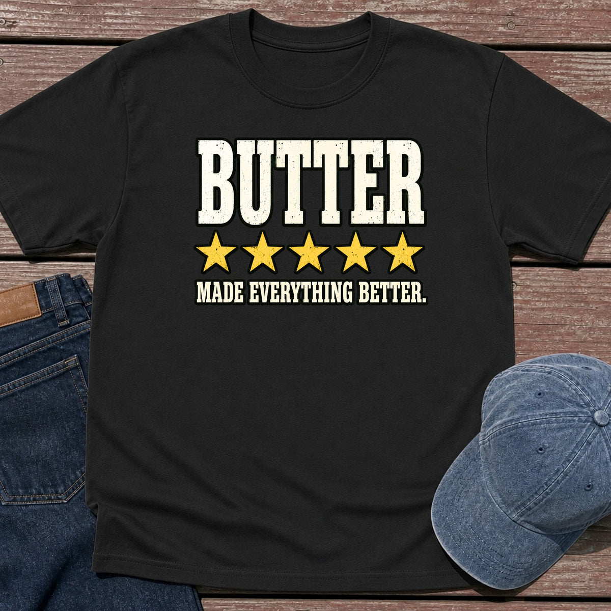 Butter Review T-Shirt - Black