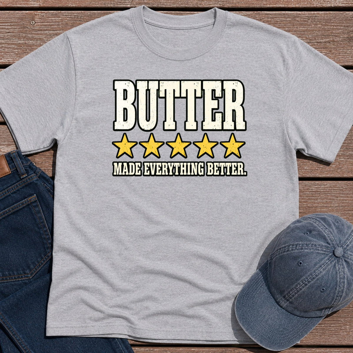 Butter Review T-Shirt - Sport Grey