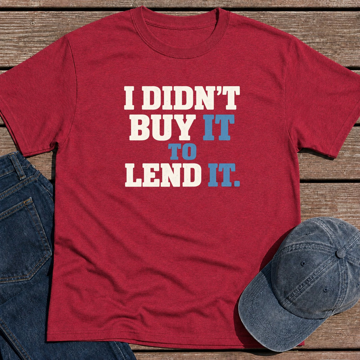 Buy To Lend T-Shirt - Antique Cherry Red