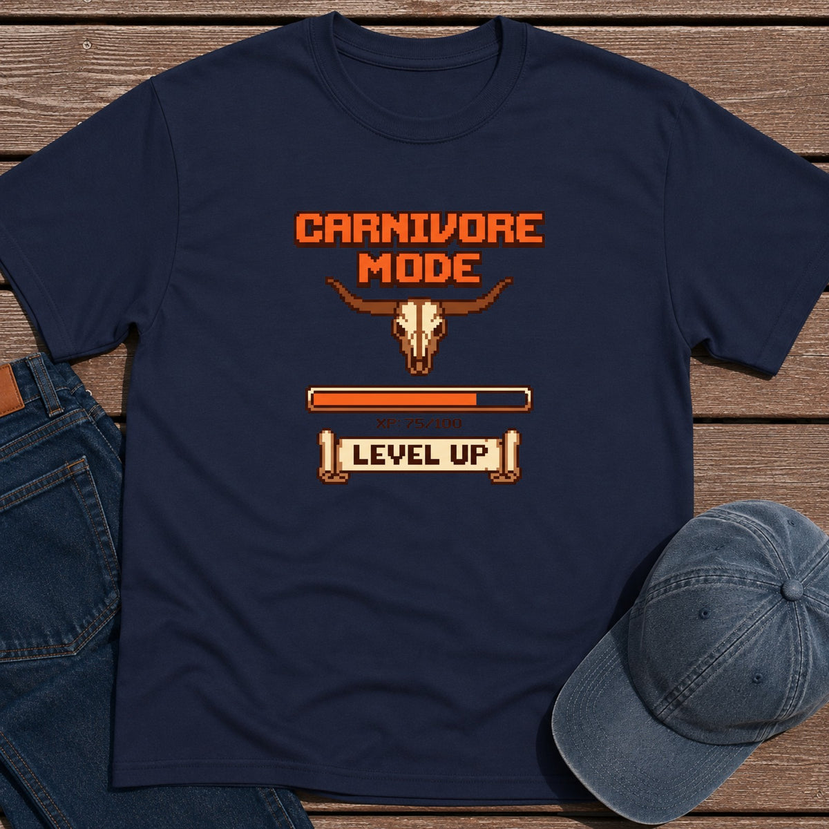 Carnivore Level T-Shirt - Navy