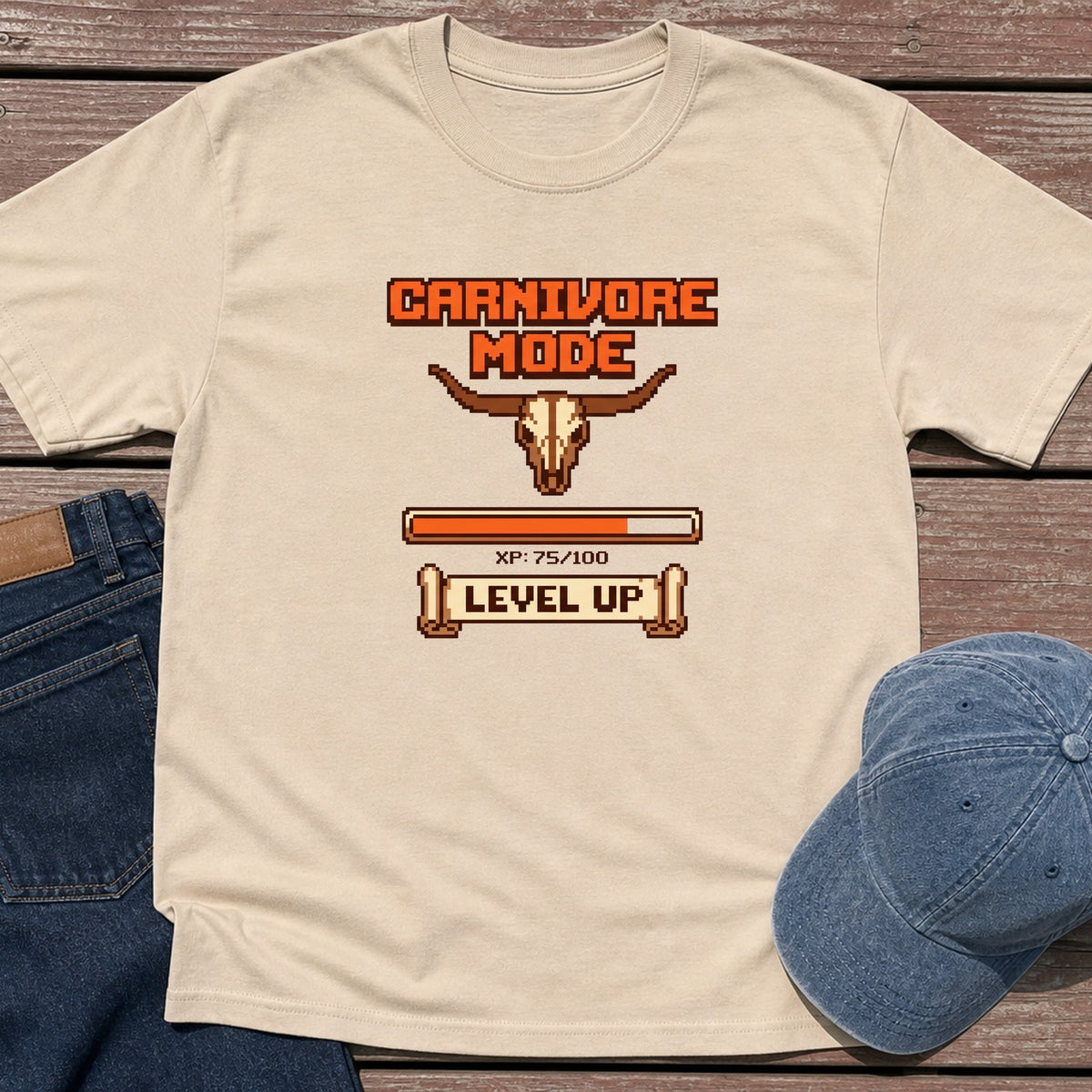 Carnivore Level T-Shirt - Sand