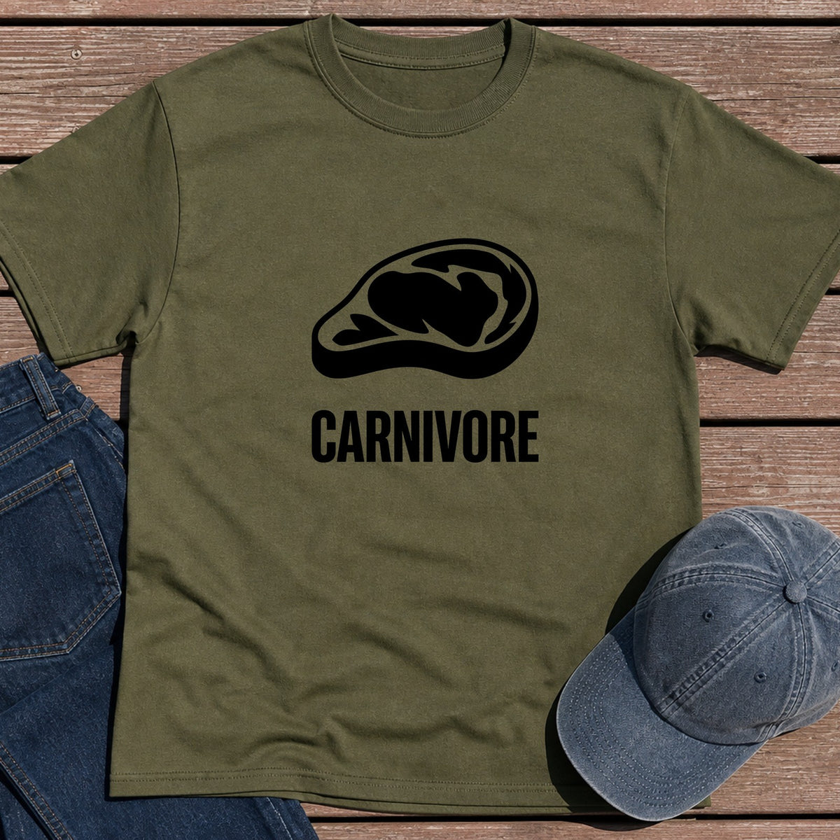 Simply Carnivore T-Shirt - Military Green