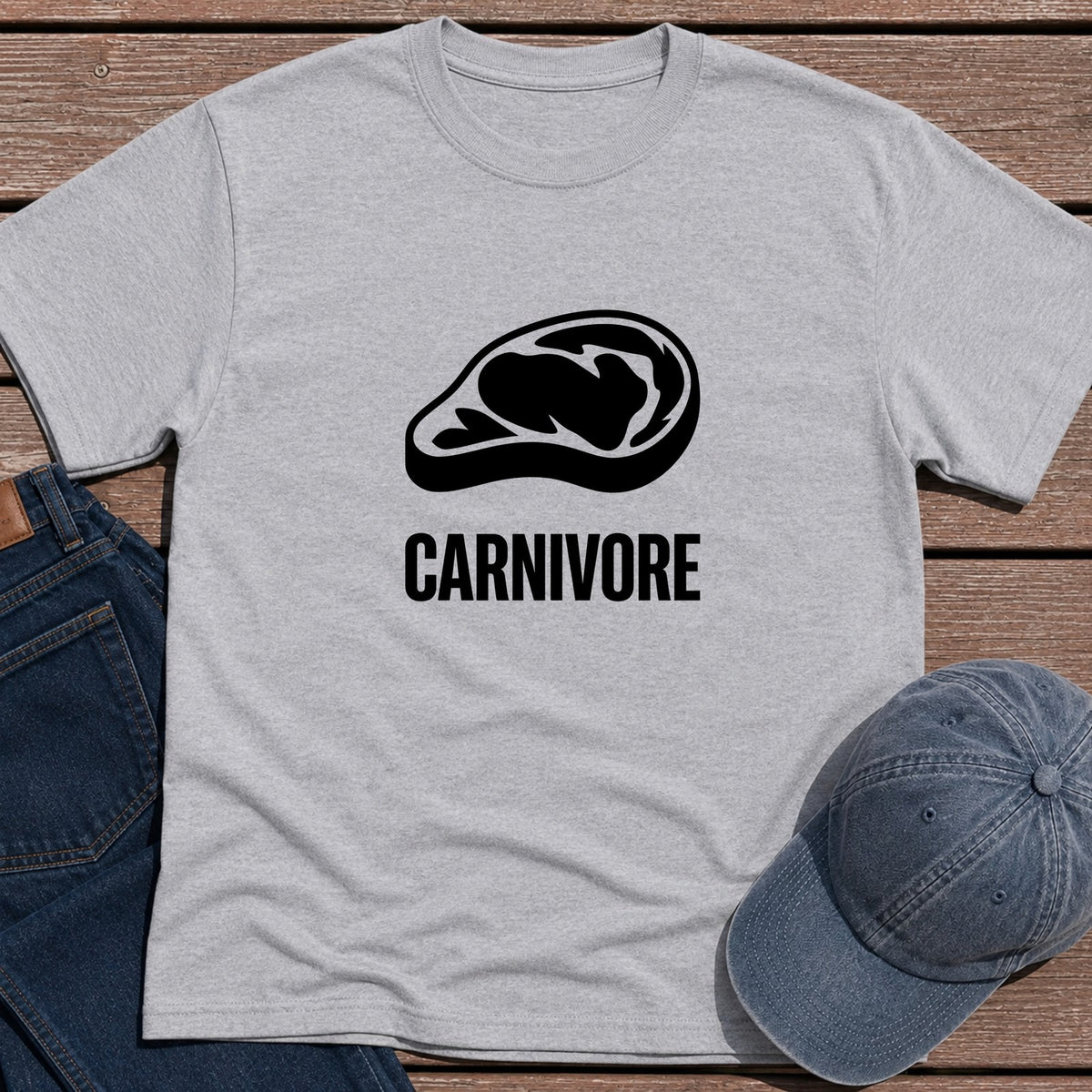Simply Carnivore T-Shirt - Sport Grey