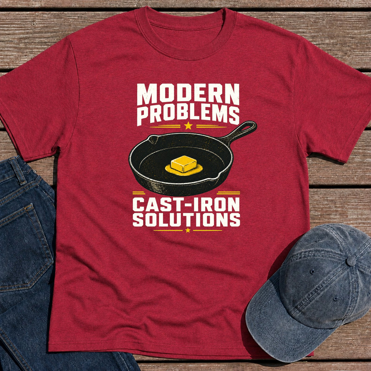 Cast-Iron T-Shirt - Antique Cherry Red