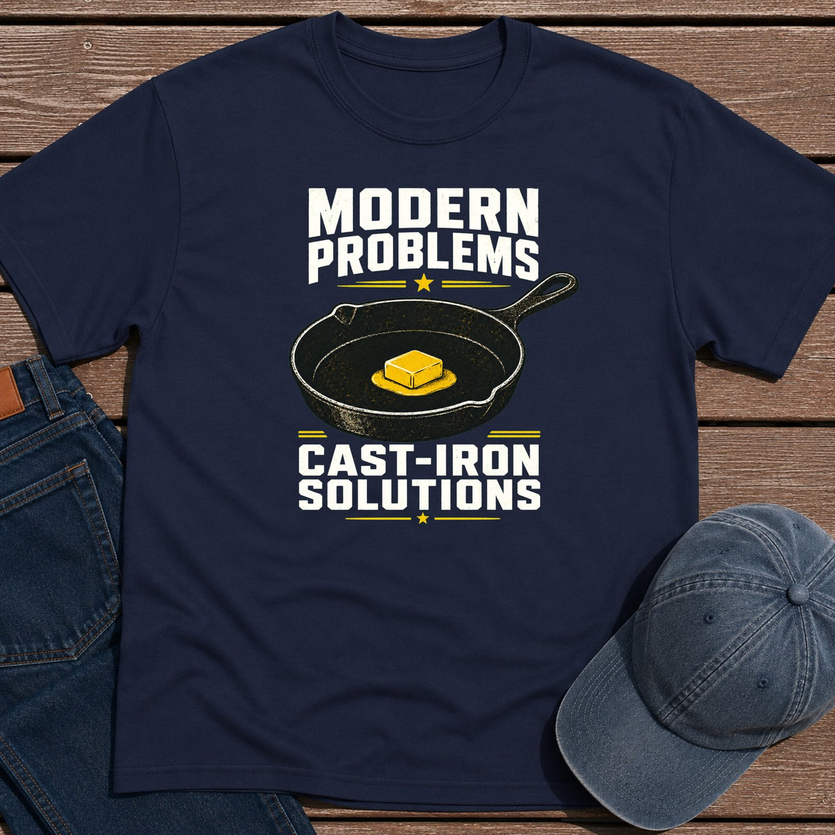 Cast-Iron T-Shirt - Navy