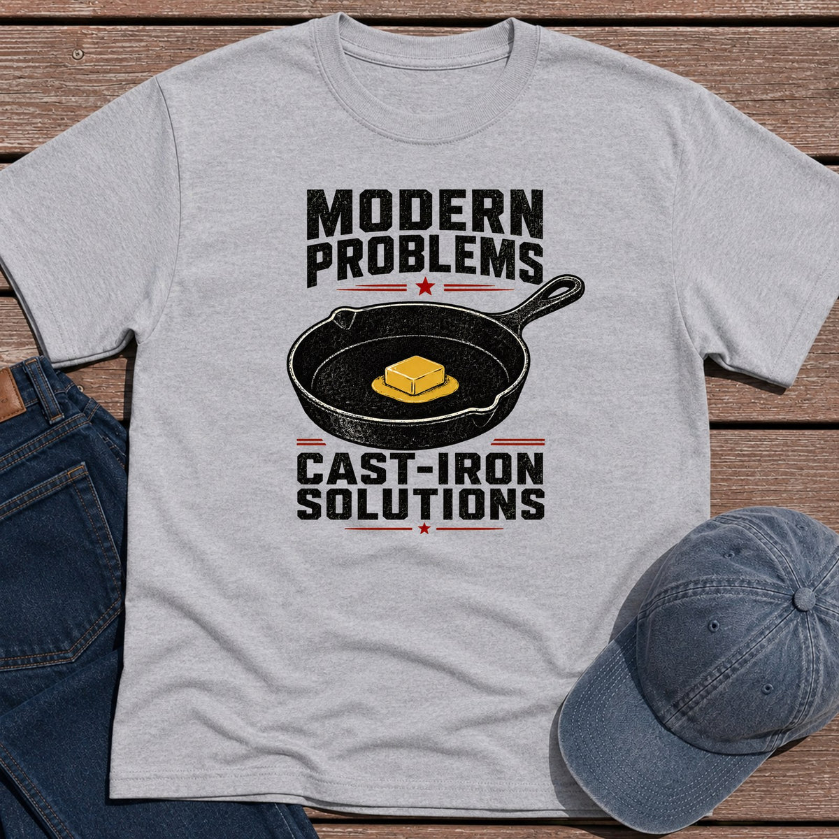 Cast-Iron T-Shirt - Sport Grey