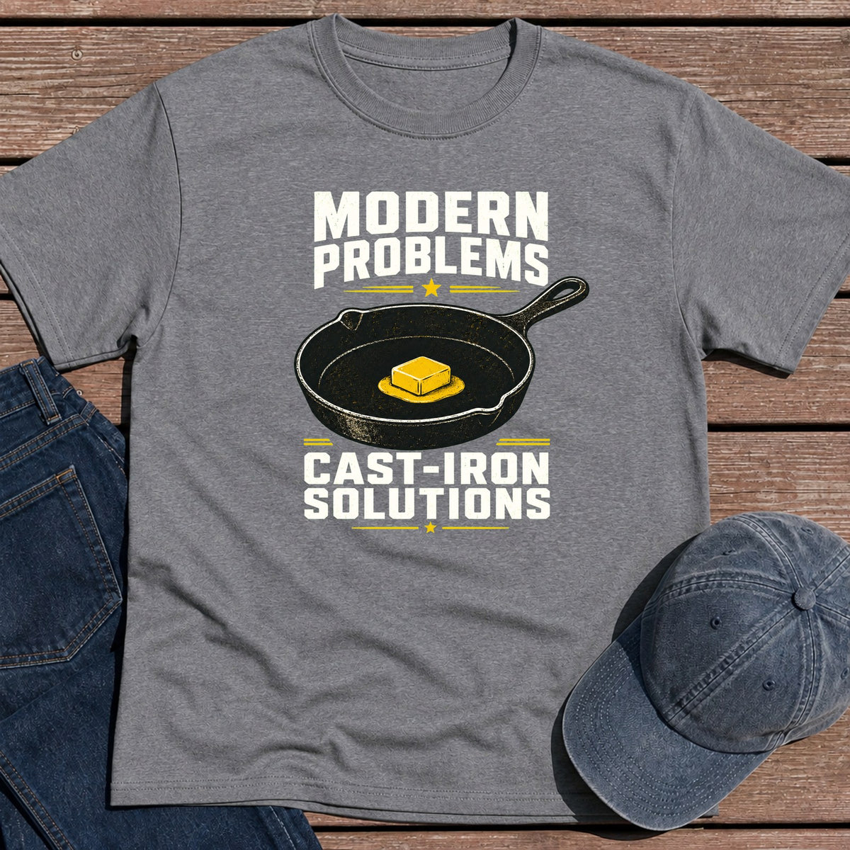 Cast-Iron T-Shirt - Tweed
