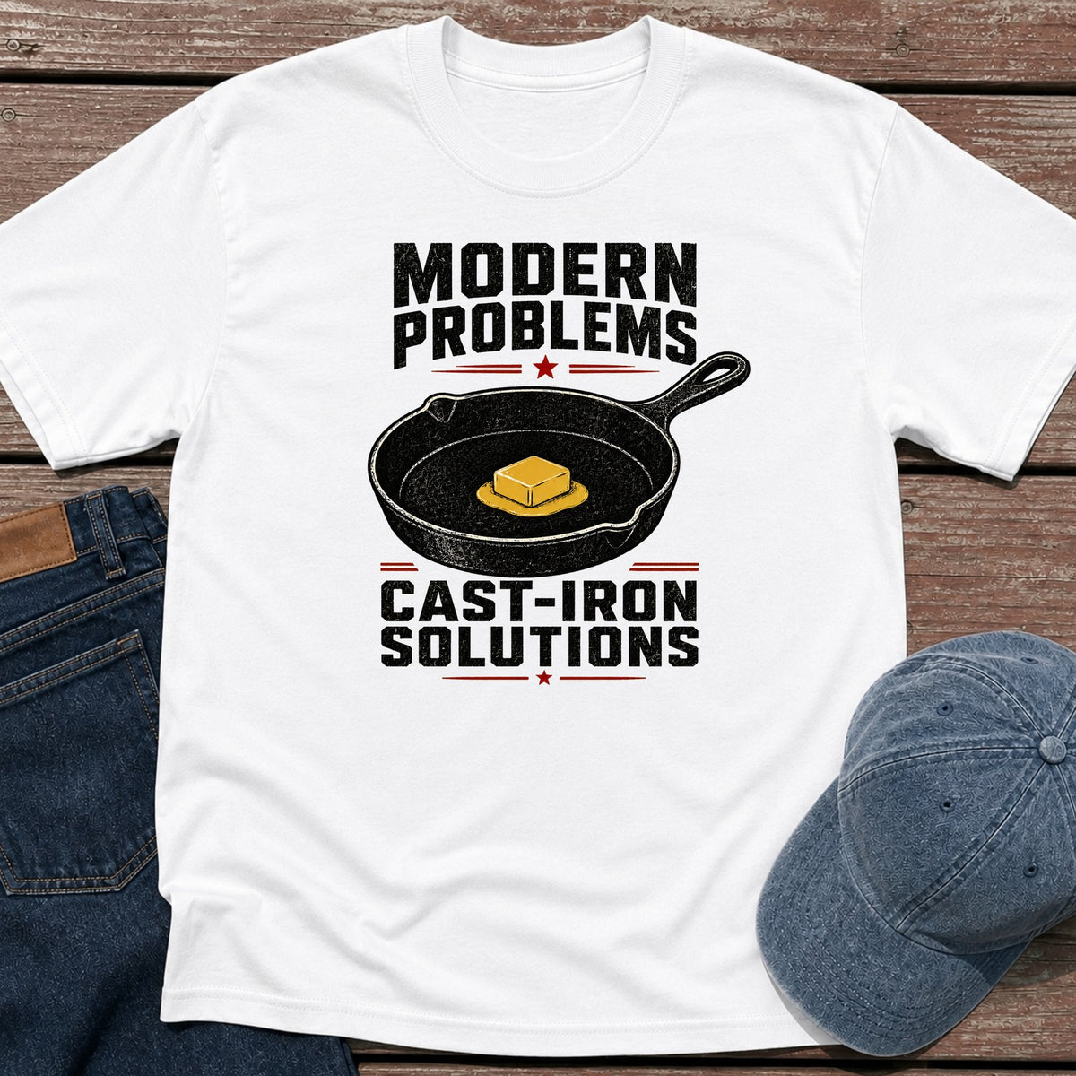 Cast-Iron T-Shirt - White