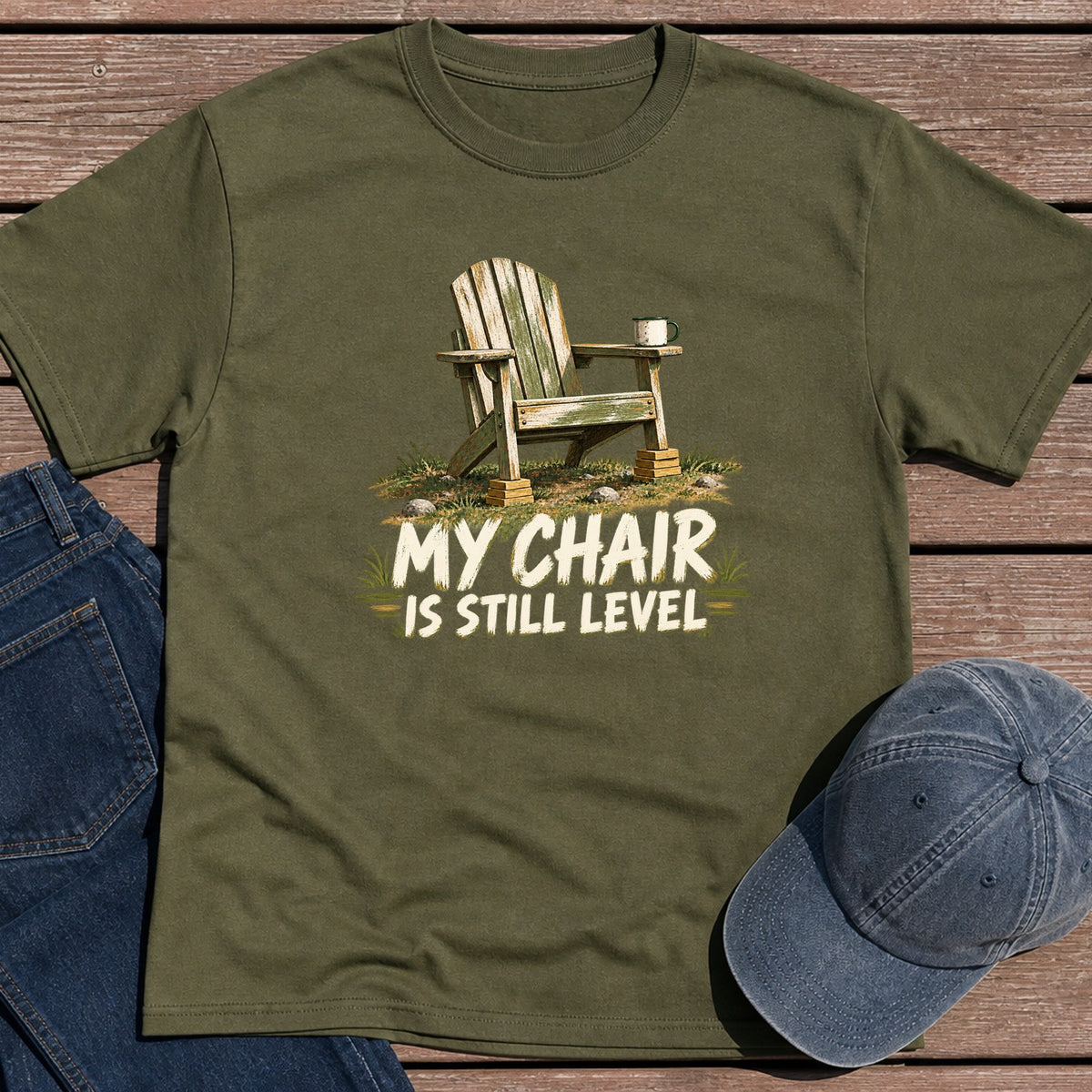 Chair Level T-Shirt - Military Green
