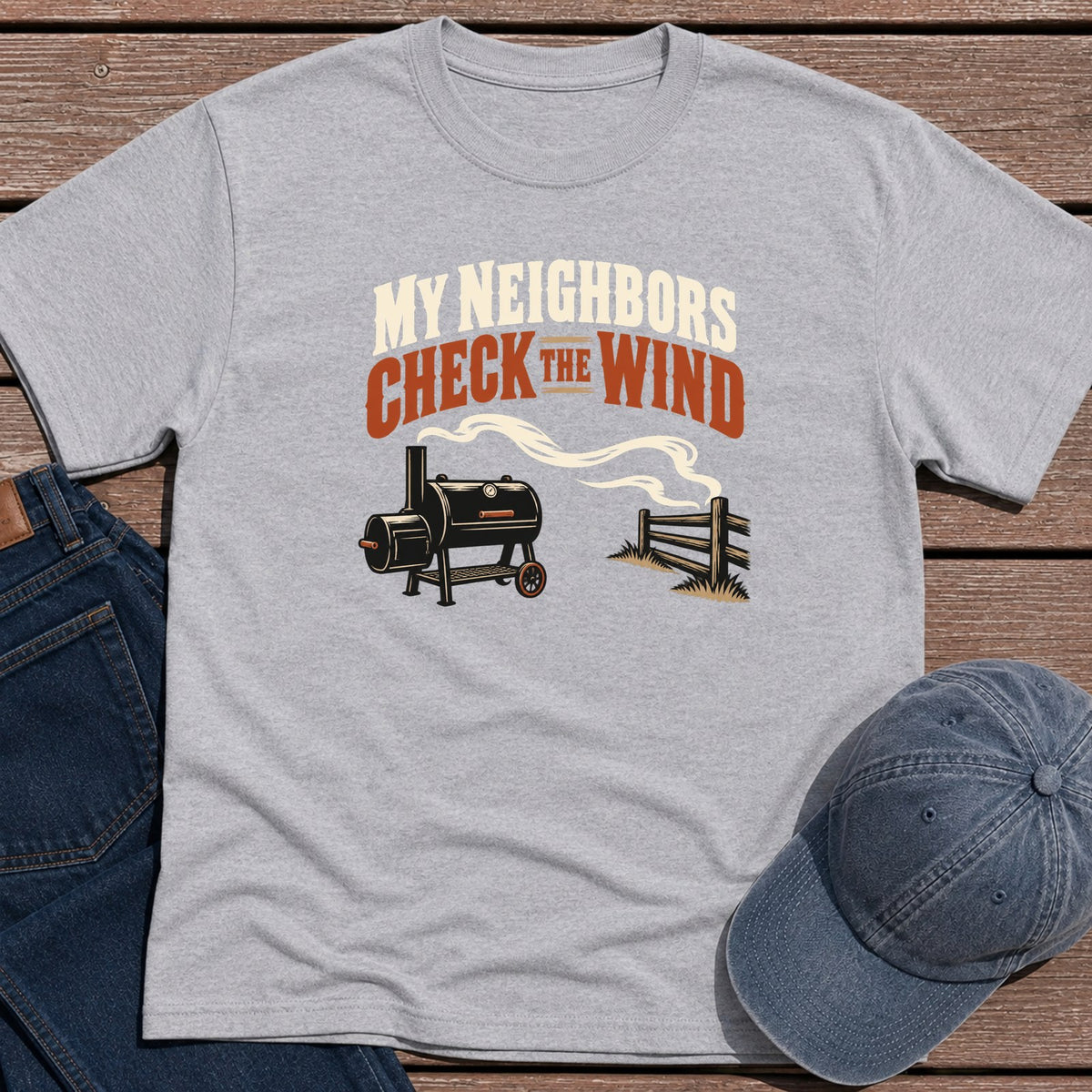 Check the Wind T-Shirt - Sport Grey