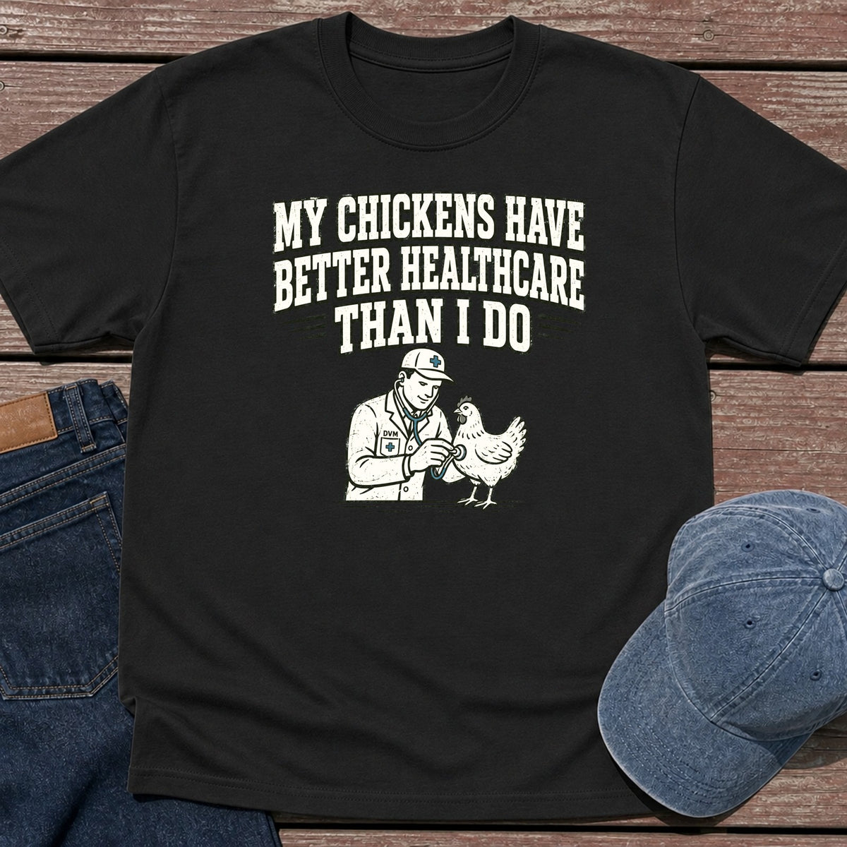 Chick Healthcare T-Shirt - Black