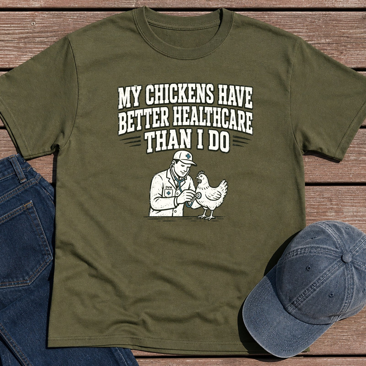 Chick Healthcare T-Shirt - Military Green