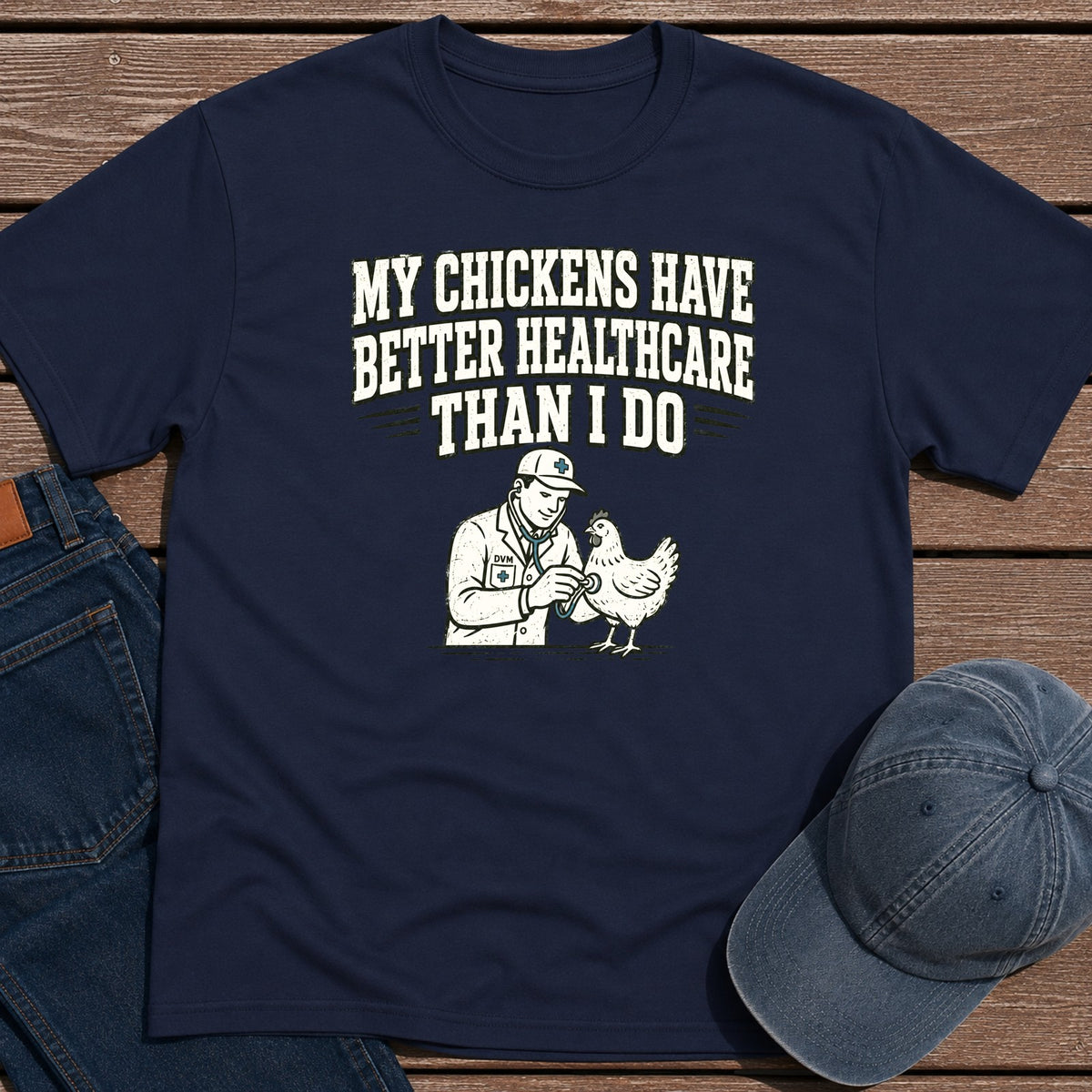 Chick Healthcare T-Shirt - Navy