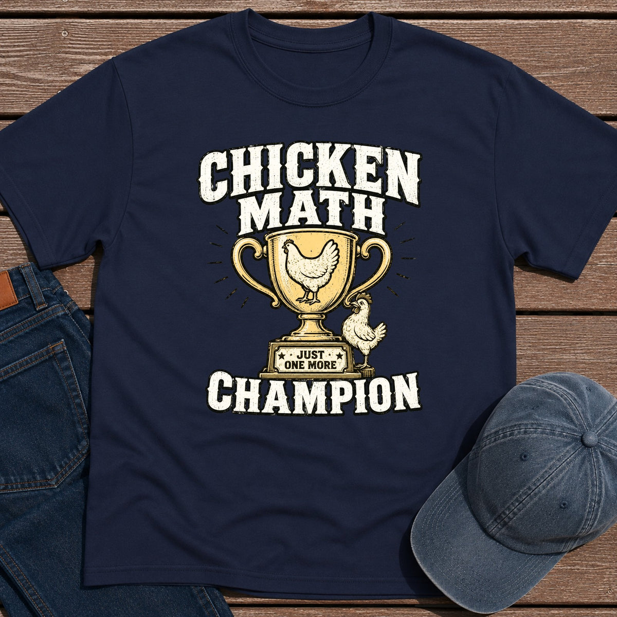 Chick Math Champ T-Shirt - Navy