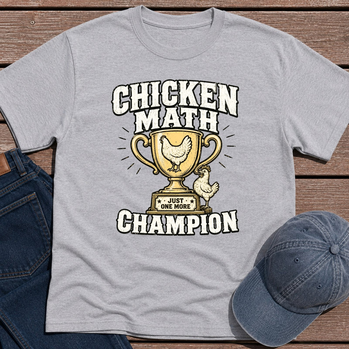 Chick Math Champ T-Shirt - Sport Grey