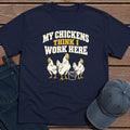 Chickens Work T-Shirt - Navy