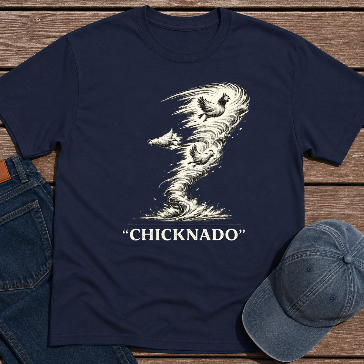 Chicknado T-Shirt - Navy