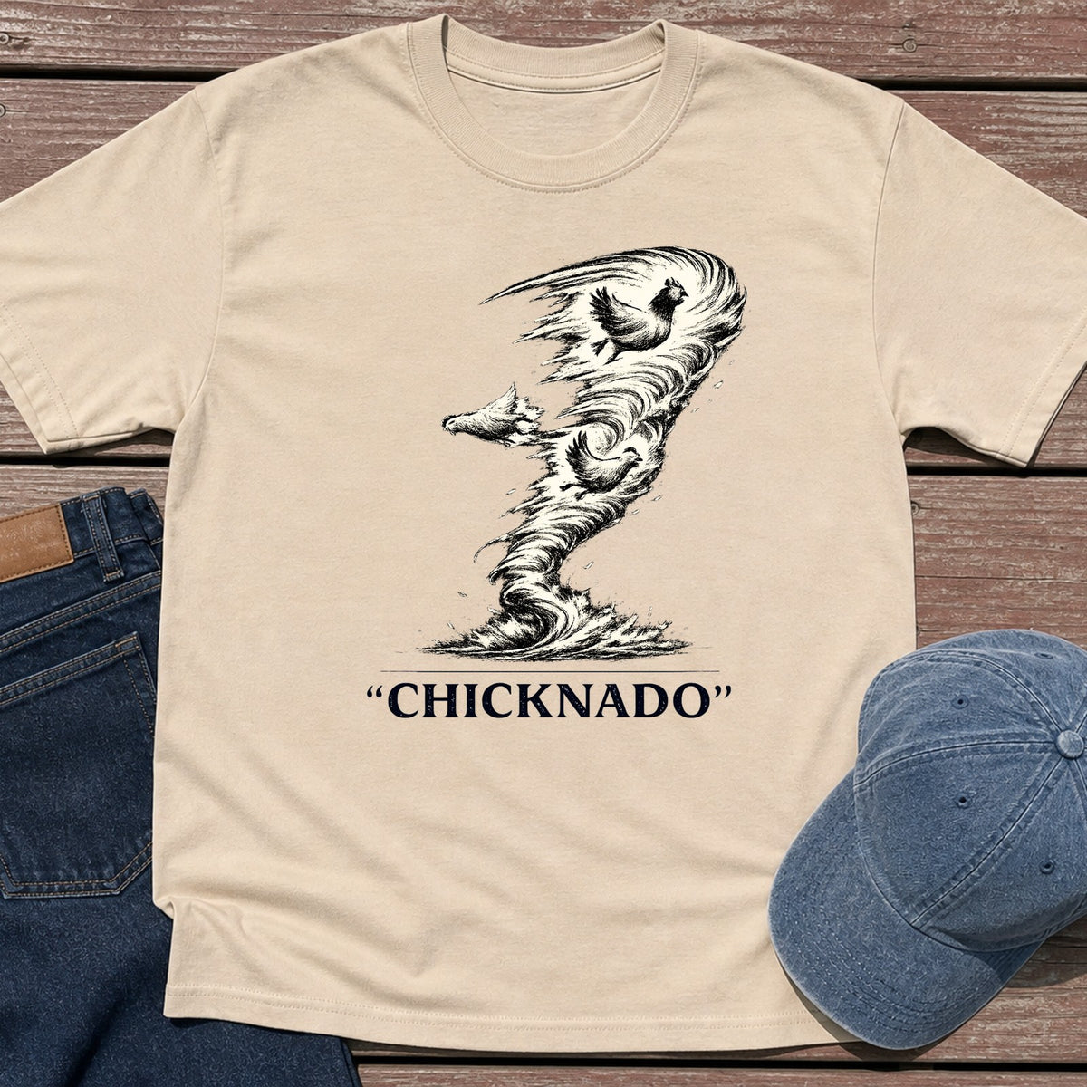 Chicknado T-Shirt - Sand
