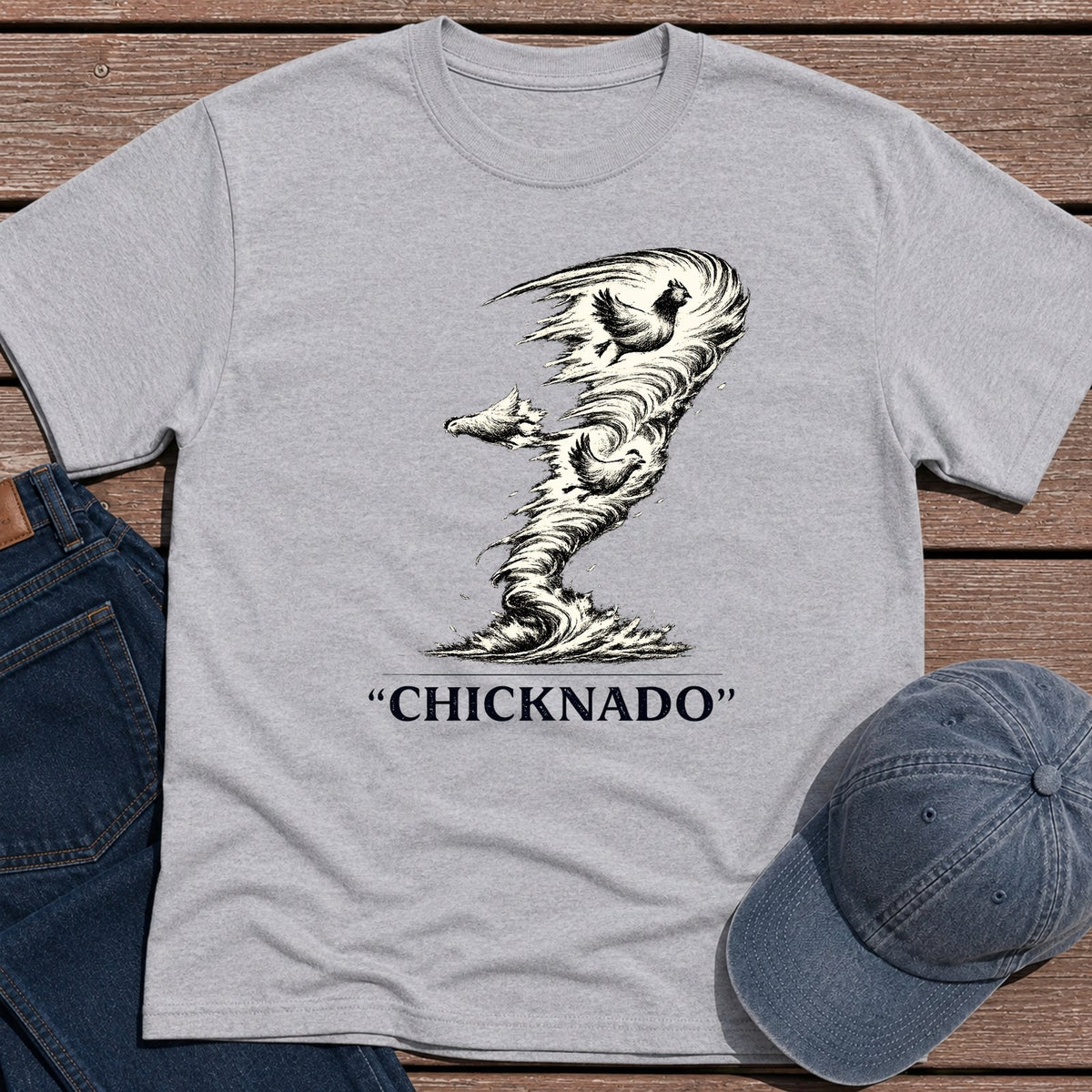 Chicknado T-Shirt - Sport Grey