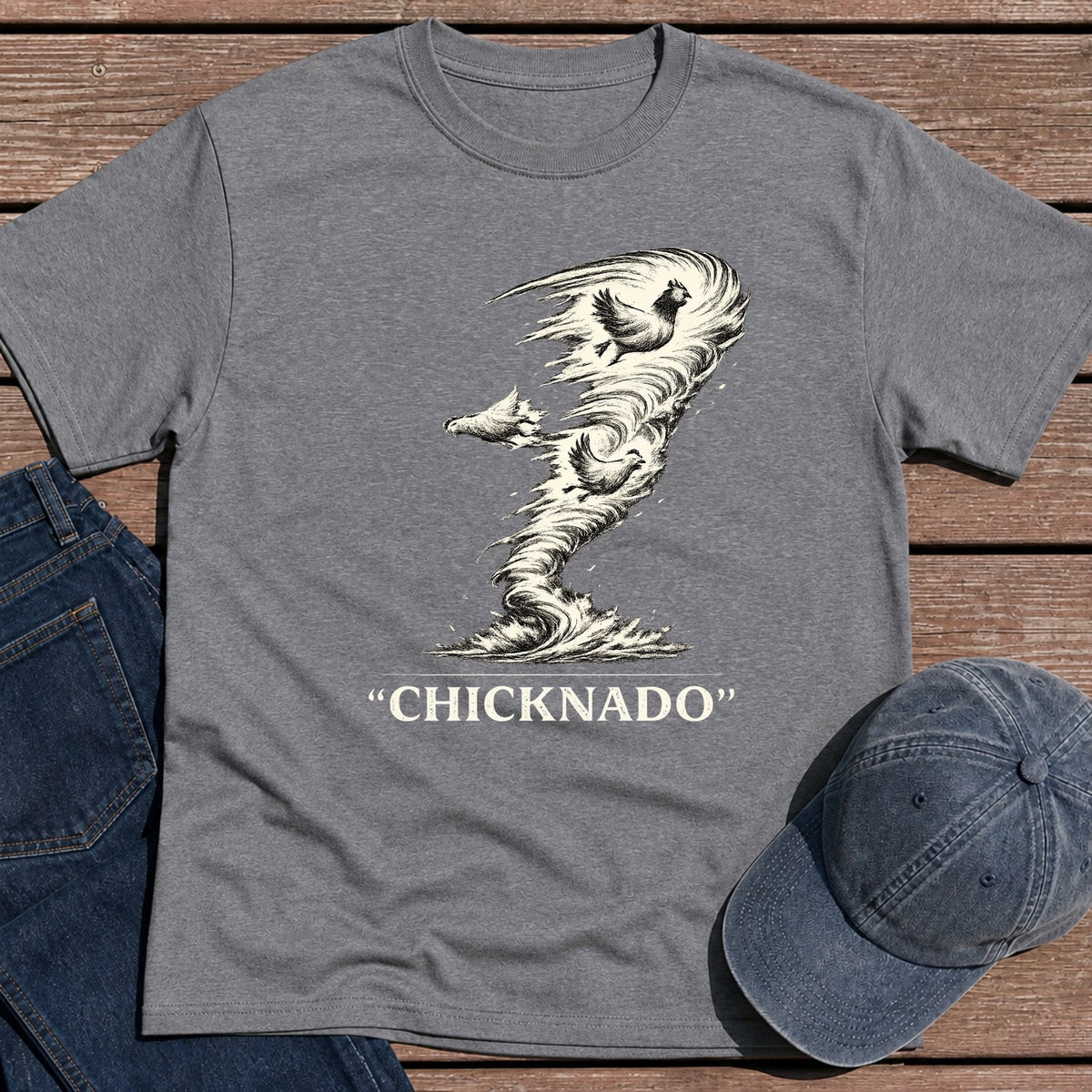 Chicknado T-Shirt - Tweed
