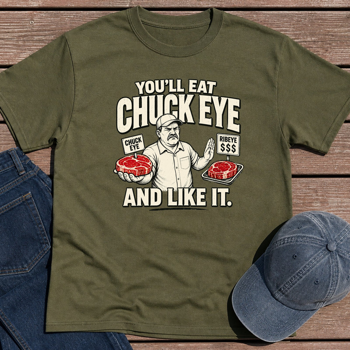 Chuck Eye T-Shirt - Military Green