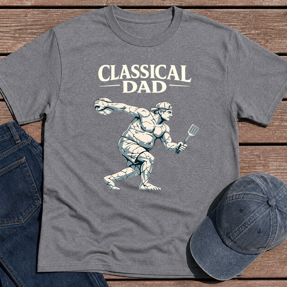 Classical Dad T-Shirt - Tweed