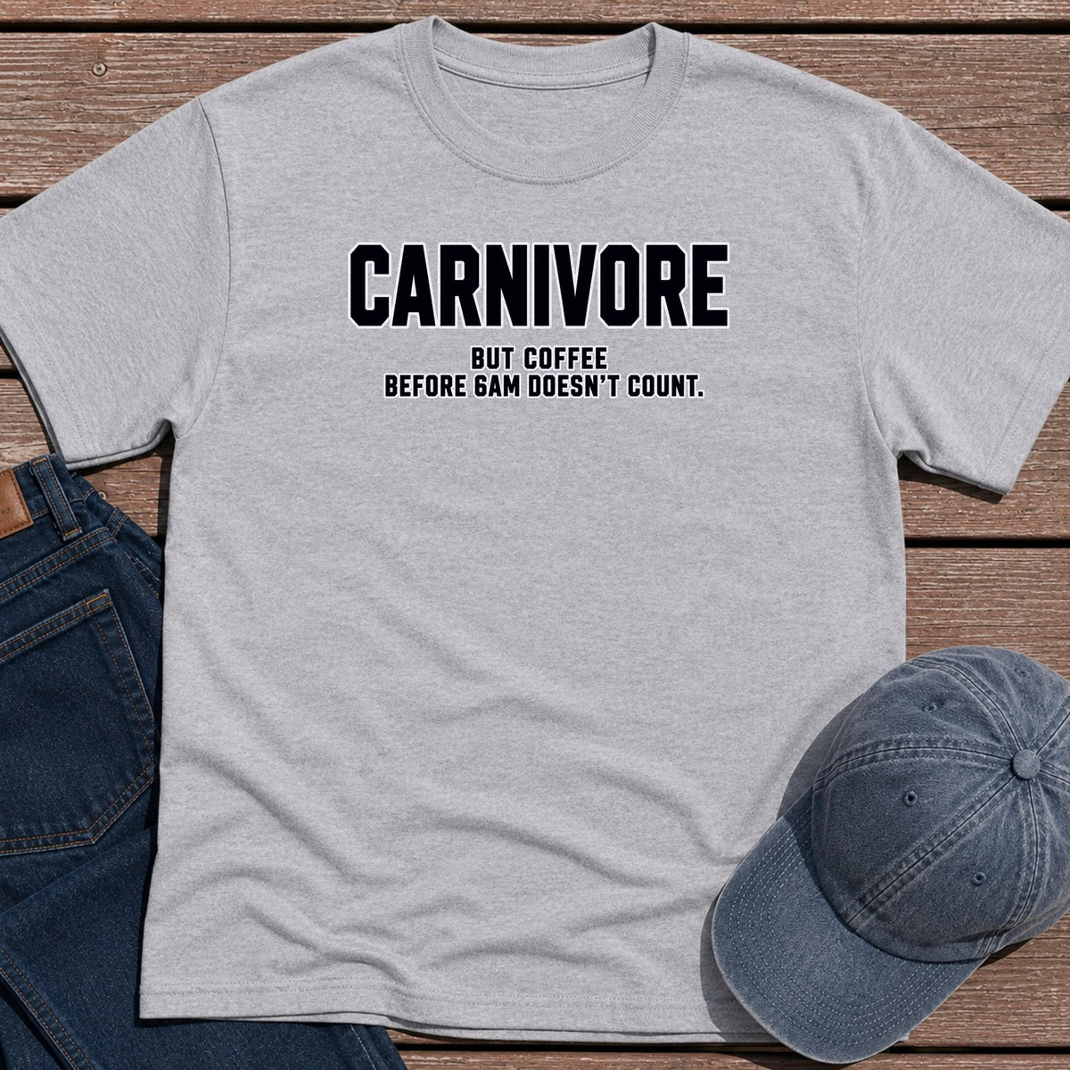 Coffee Before 6 T-Shirt - Sport Grey
