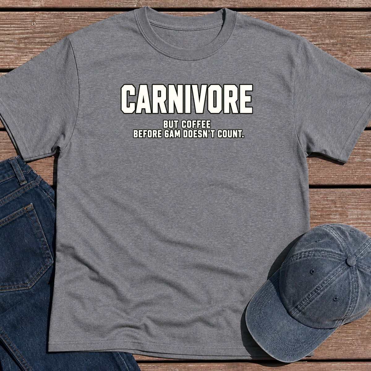 Coffee Before 6 T-Shirt - Tweed