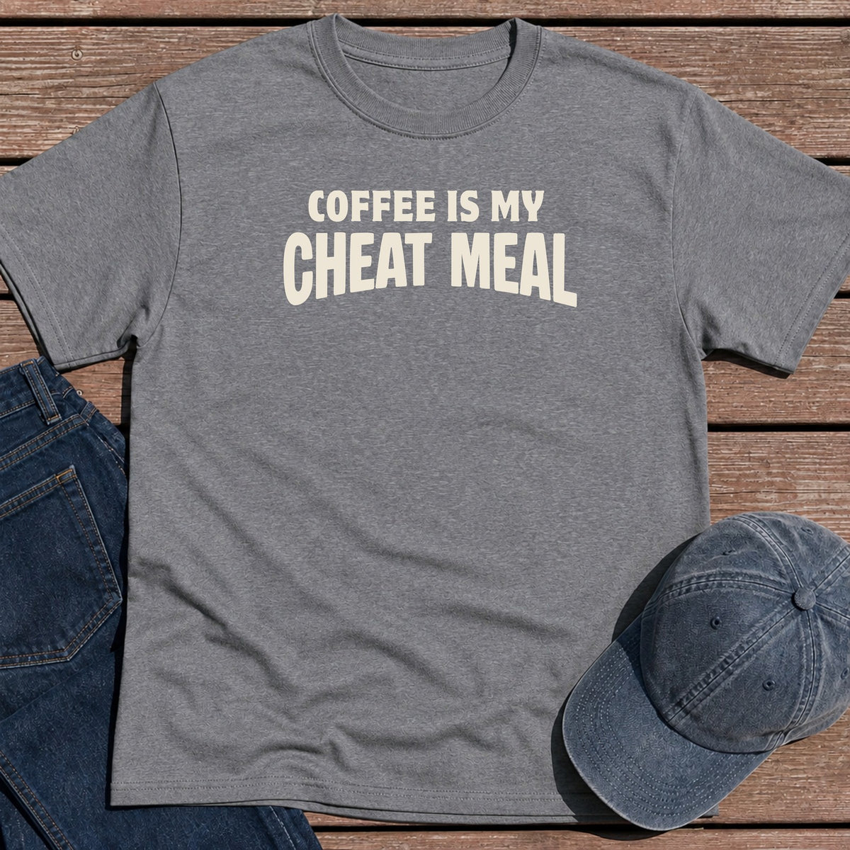 Coffee Cheat T-Shirt - Tweed