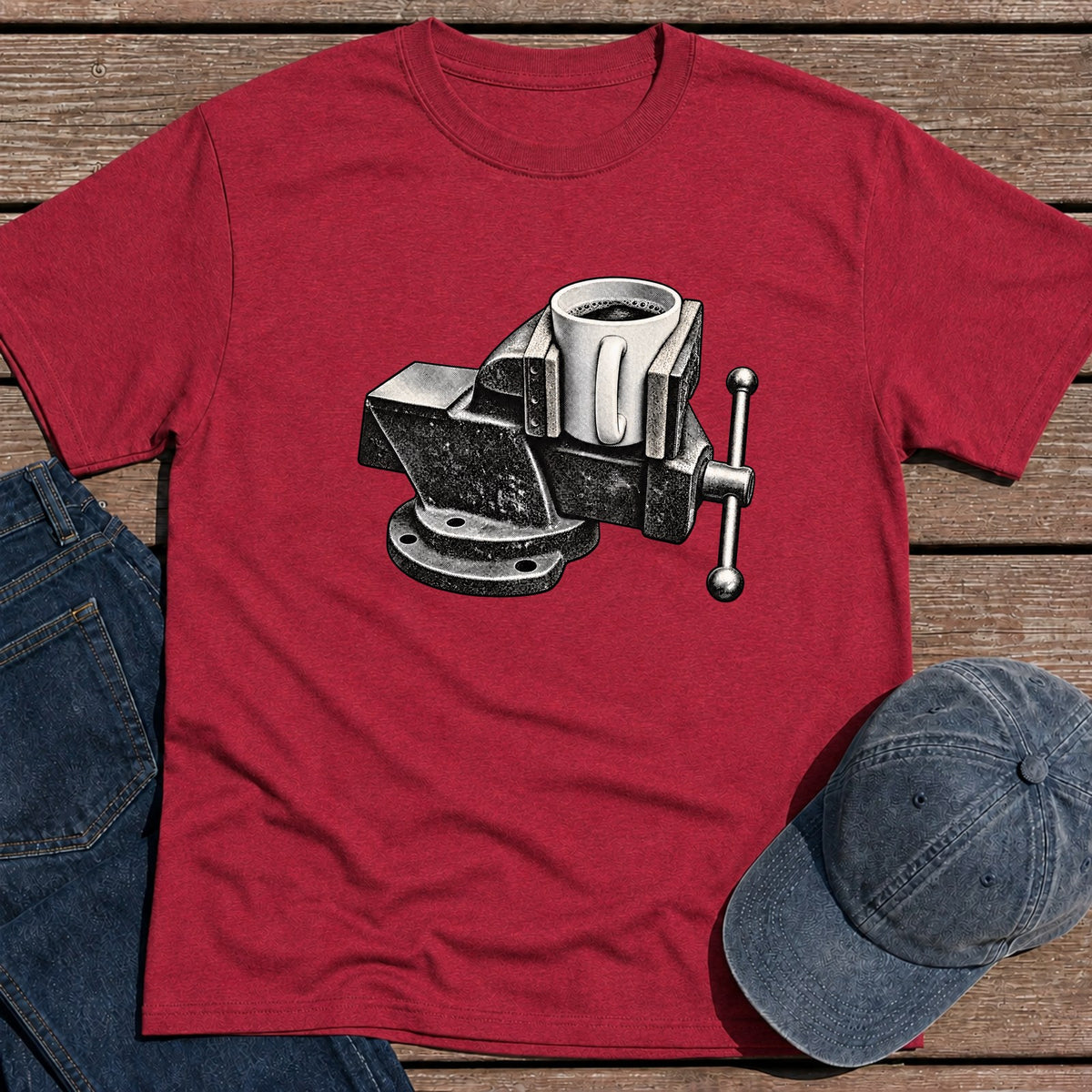 Coffee Vice T-Shirt - Antique Cherry Red