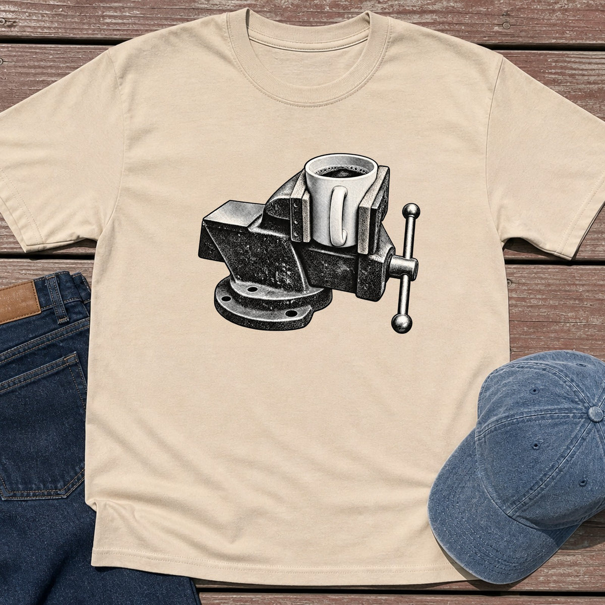 Coffee Vice T-Shirt - Sand