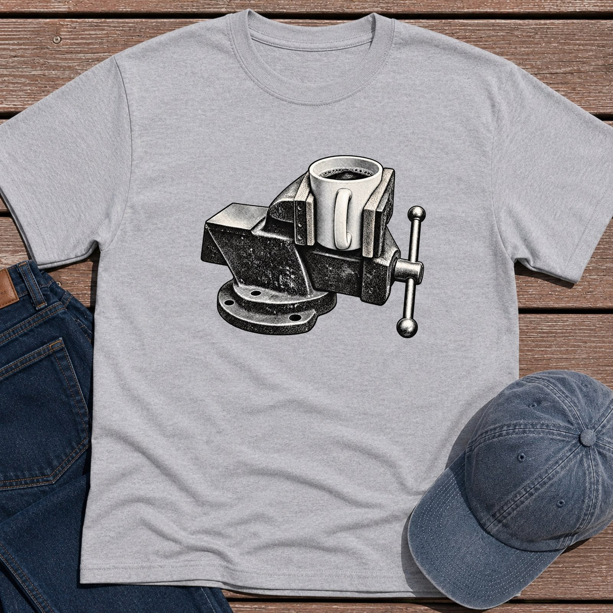 Coffee Vice T-Shirt - Sport Grey