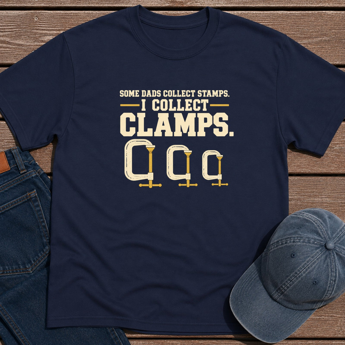 Collect Clamps T-Shirt - Navy