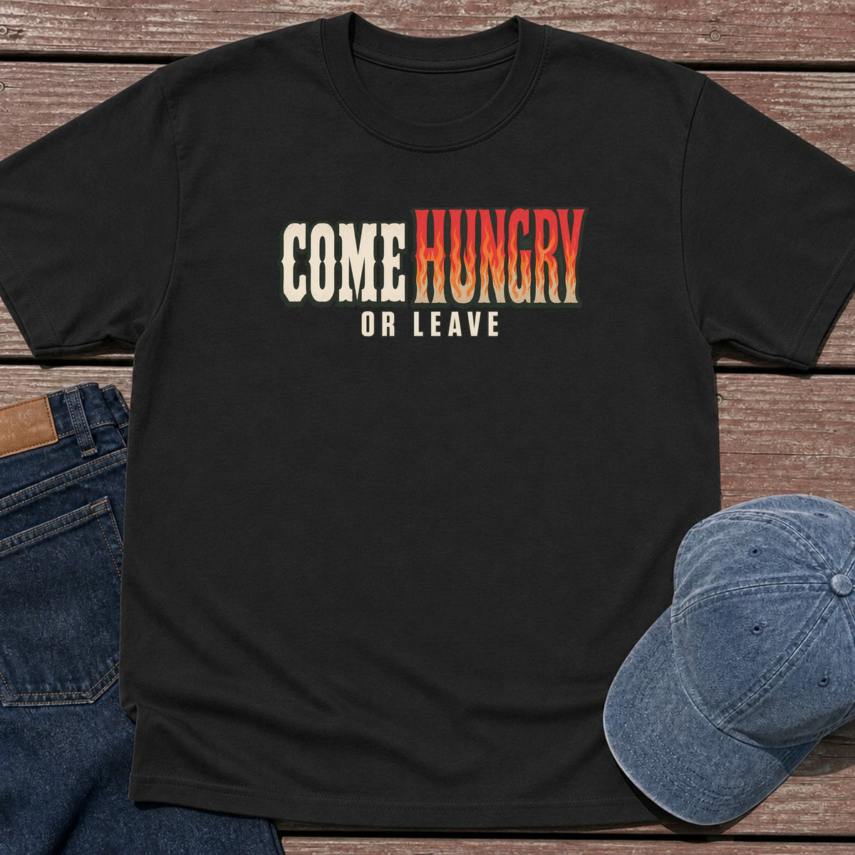 Come Hungry T-Shirt - Black