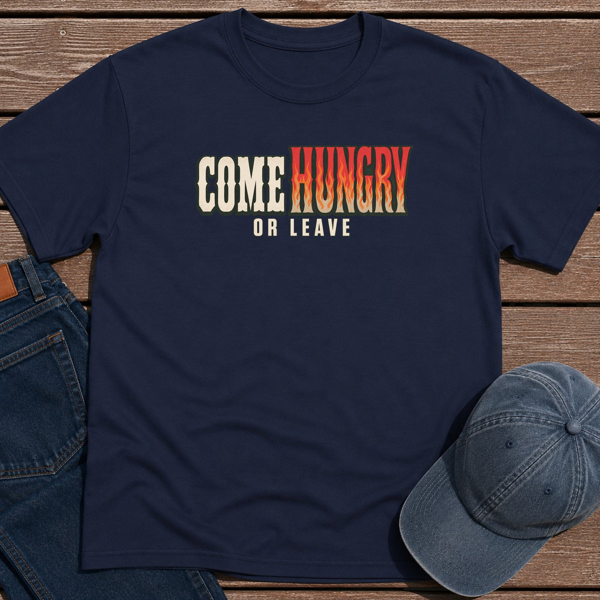 Come Hungry T-Shirt - Navy