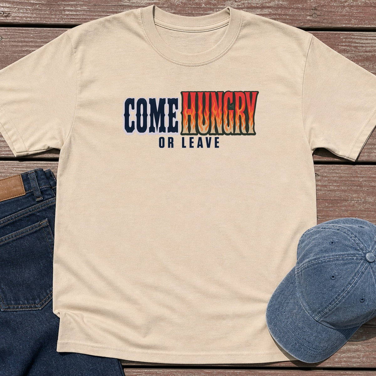 Come Hungry T-Shirt - Sand