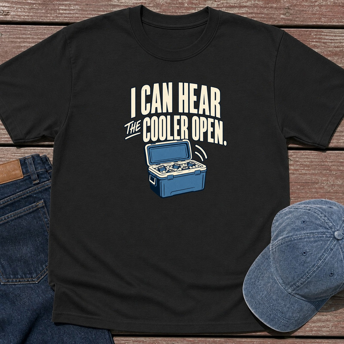 Cooler Open T-Shirt - Black