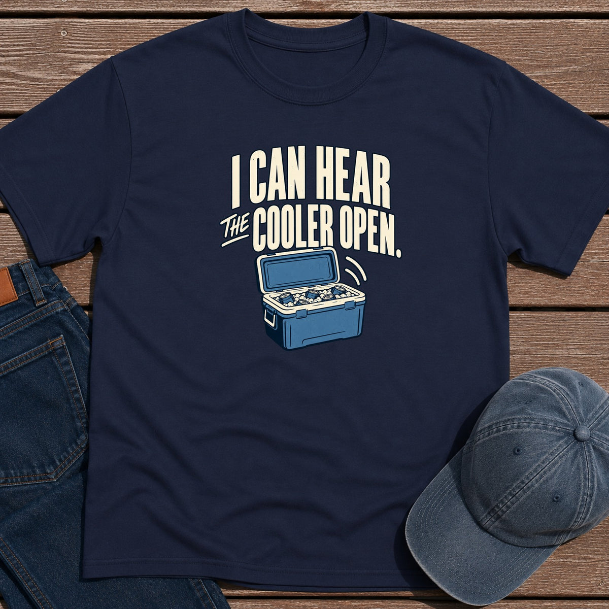 Cooler Open T-Shirt - Navy