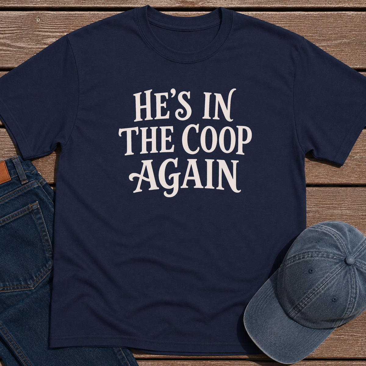 Coop Again T-Shirt - Navy