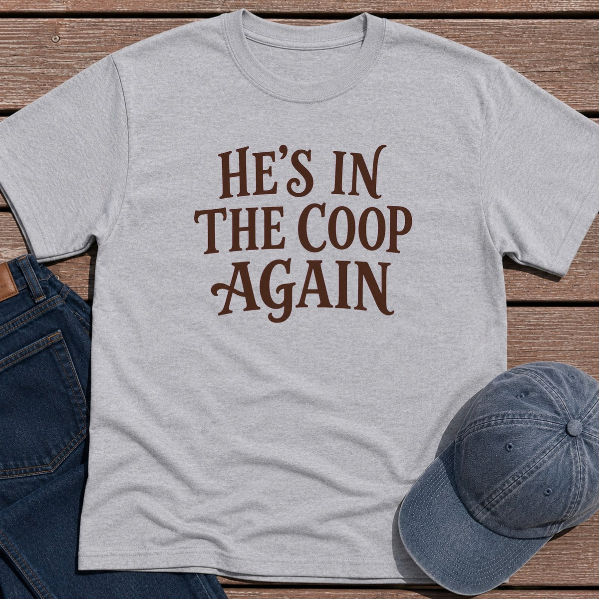 Coop Again T-Shirt - Sport Grey