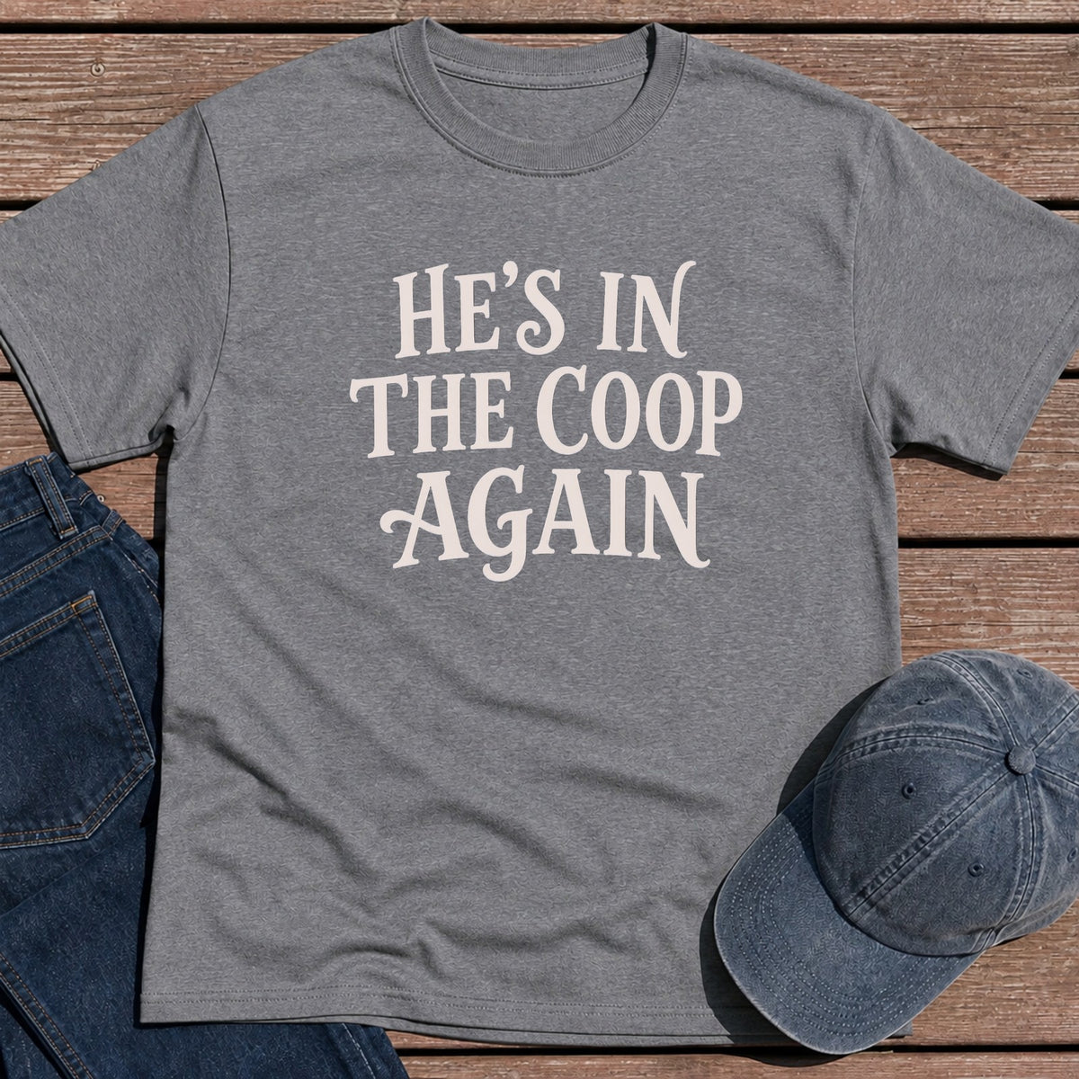 Coop Again T-Shirt - Tweed